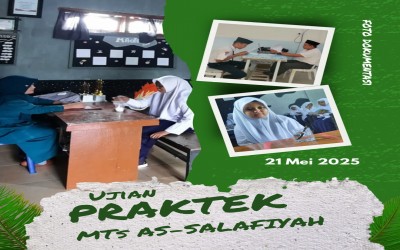 MTs As-Salafiyah Sumber Duko Pakong Laksanakan Ujian Praktek Untuk Kelas 9